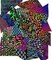 CBS Dichroic Borderline Pattern Jewelry Pack Black 1/2lb.Bag 90 COE